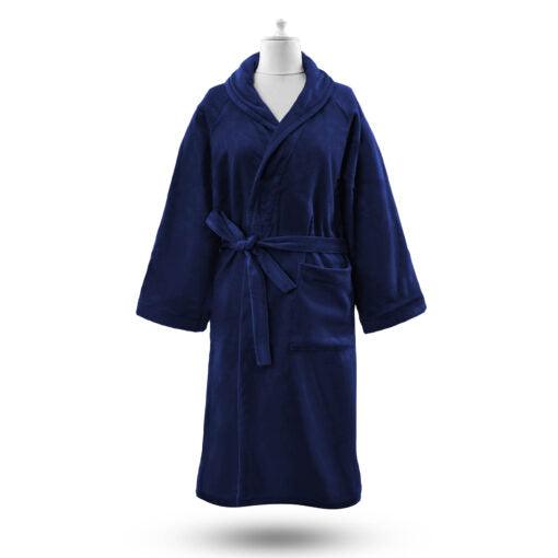 Navy Robe 100% Cotton S