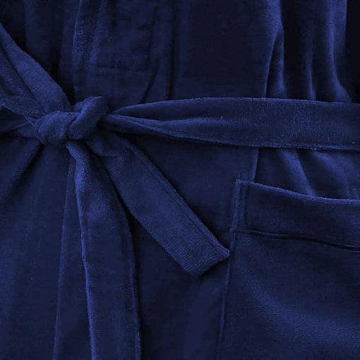 Navy Robe 100% Cotton S