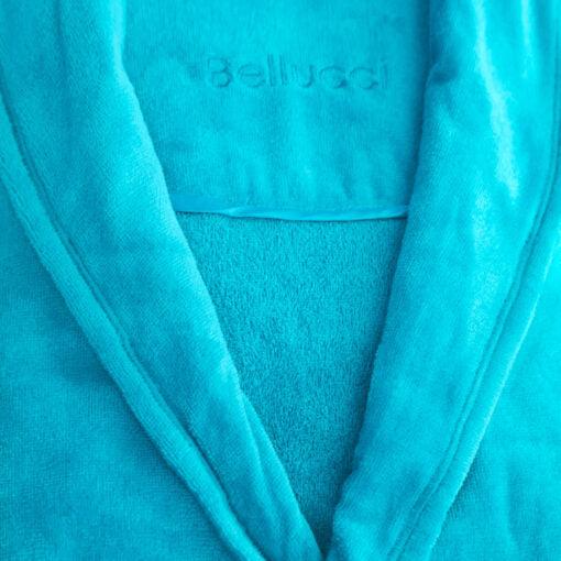 Turquoise Robe 100% Cotton - S