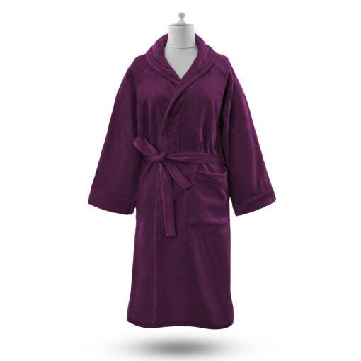 burgundy Robe 100% Cotton - S