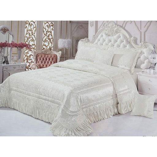 Bridal Bedspread Double Alice White