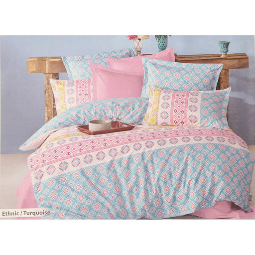 3pcs Duvet Cover 160*220 Ethnic Turquoise