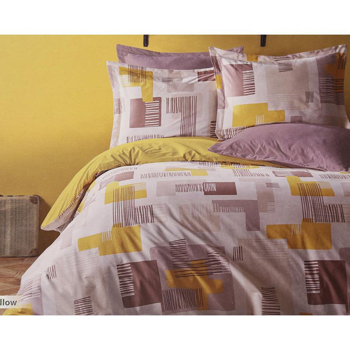 3pcs Duvet Cover 160*220 Lena Yellow