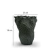 3D Ceramic Vase Porcelain Flower Pot ZZ07 Black 24X14.5X29