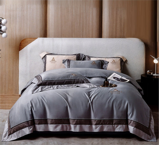Bellucci duvet cover set double grey 0010