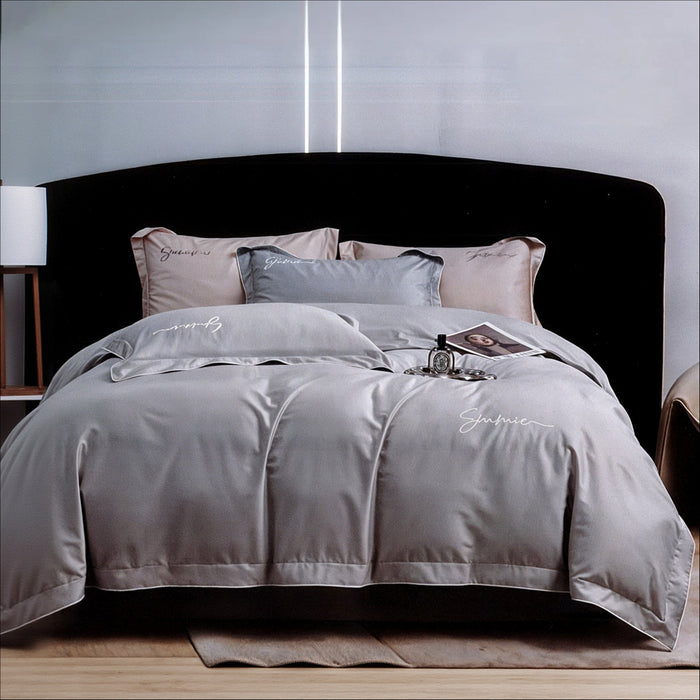 Bellucci duvet cover set double grey 0013