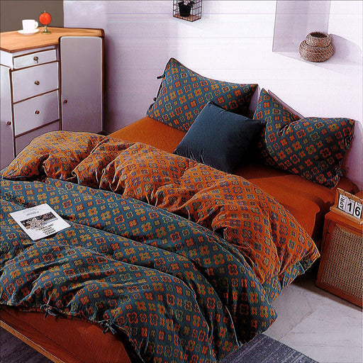 B duvet cover set double 100% cotton kashmir 1004