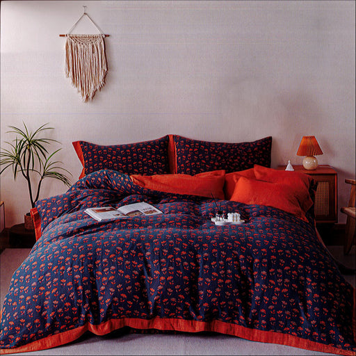 B duvet cover set double 100% cotton kashmir 1005