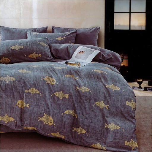 B duvet cover set double 100% cotton kashmir 1006