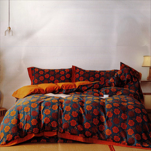 B duvet cover set double 100% cotton kashmir 1012