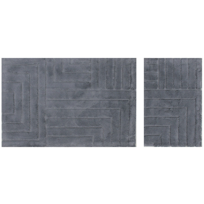 Bellucci Loren Dark Grey 2 Set BathMat