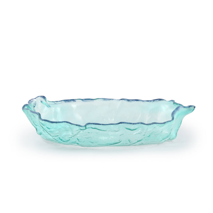 Oval Gondola Bowl Medium 40x18 cm Aqua with rim