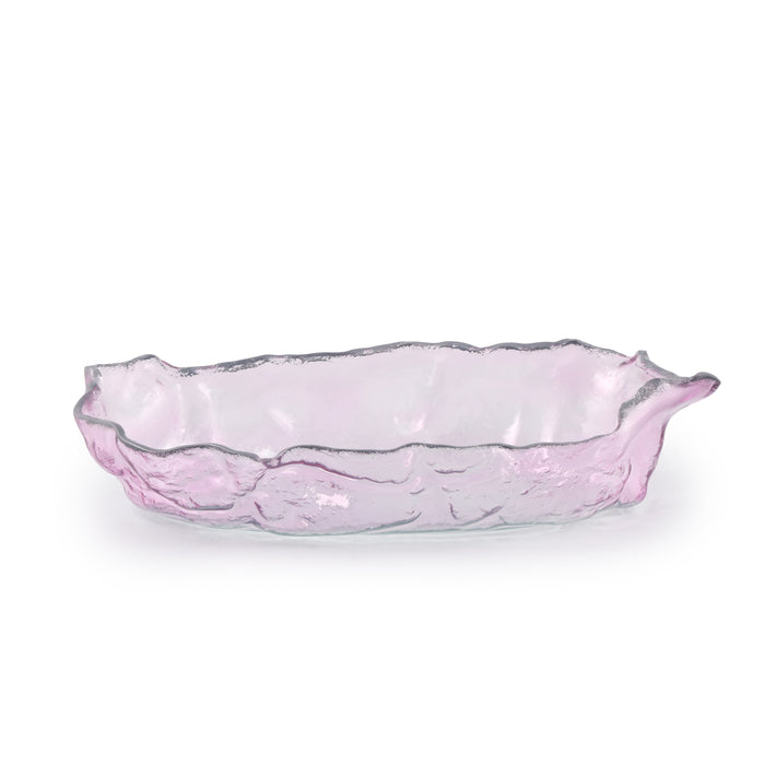 Oval Gondola Bowl Medium 40x18 cm Pink with rim