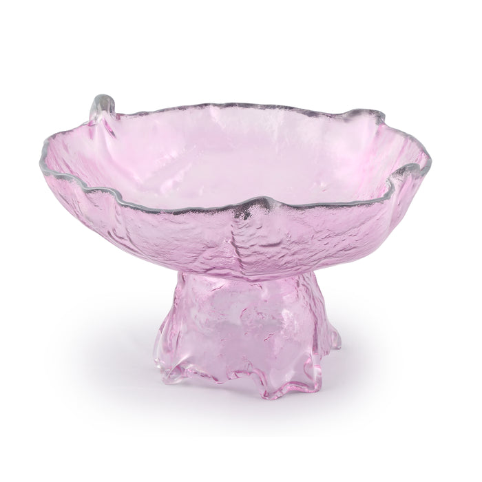 Fruit Bowl with Base Pink with rim