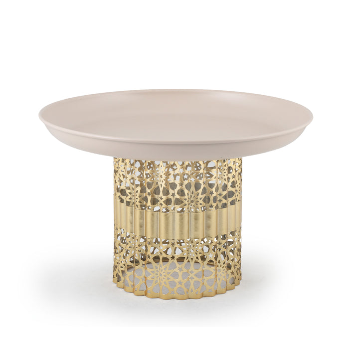 Metal Gold plate w gold stand