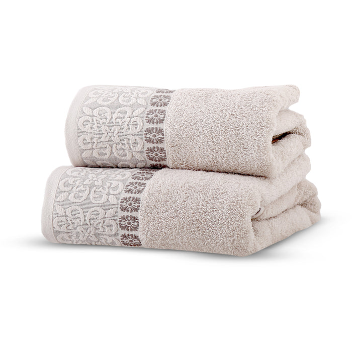 Beige 64 Jaquard 90*50 Towel