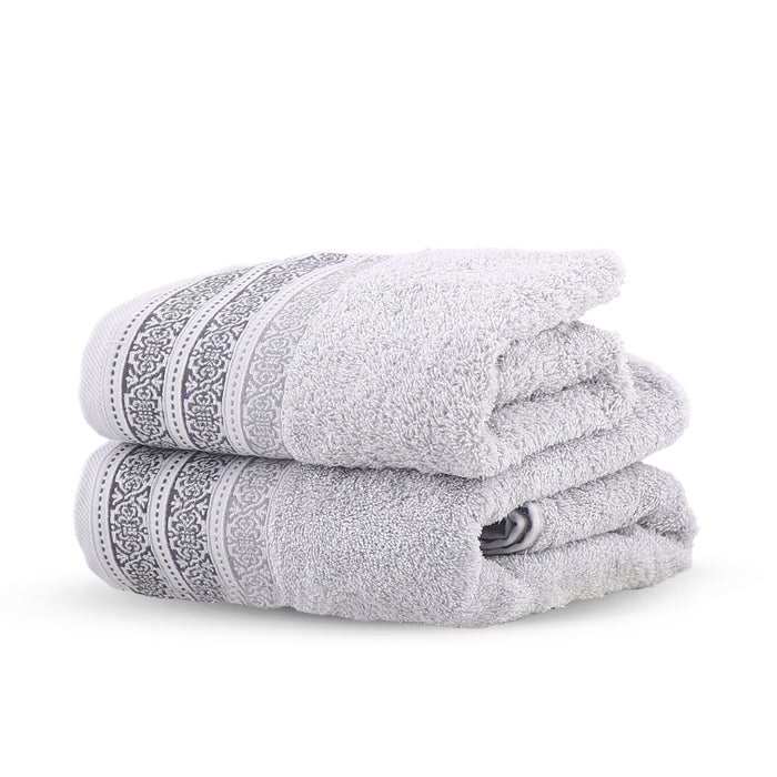 Light Grey 020 Jaquard 90*50 Towel