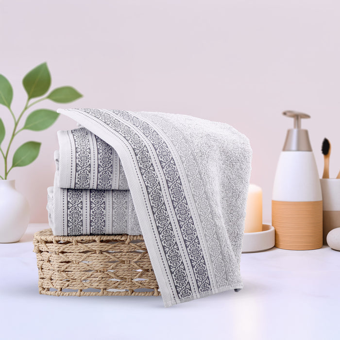 Light Grey 020 Jaquard 90*50 Towel