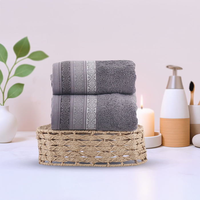 Dark Grey 020 Jaquard 90*50 Towel