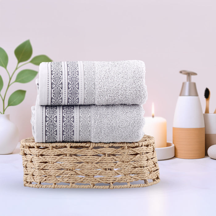 Light Grey 020 Jaquard 140*70 Towel
