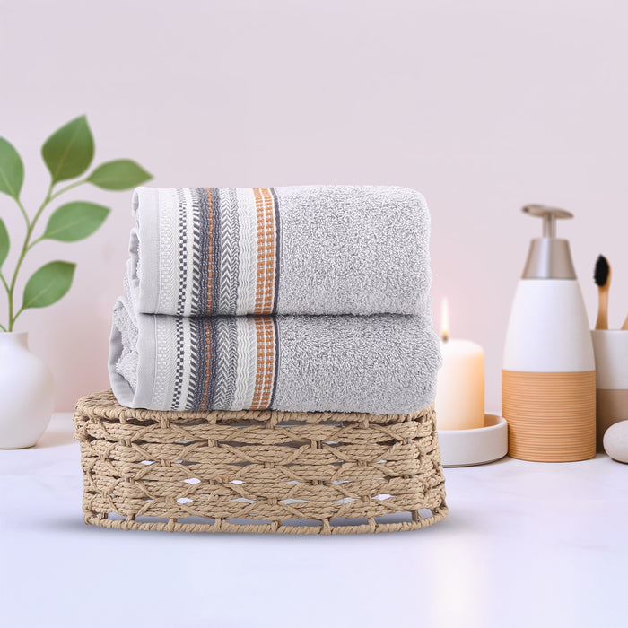 Light Grey 61 Jaquard 140*70 Towel