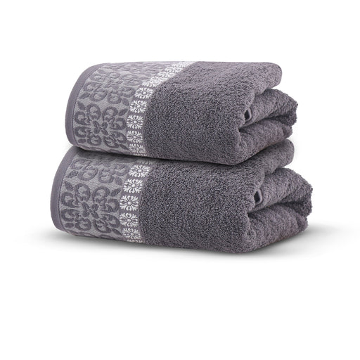 Dark Grey 64 Jaquard 140*70 Towel