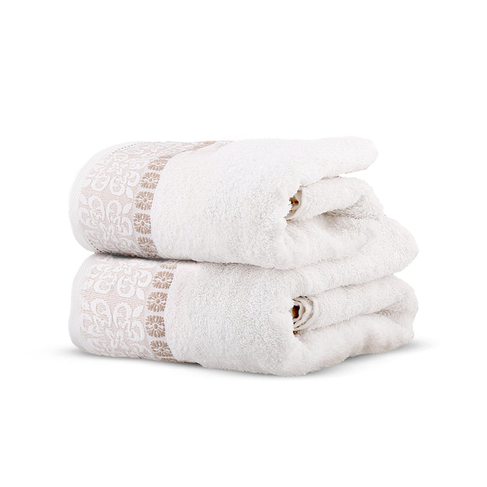 Cream 64 Jaquard 140*70 Towel