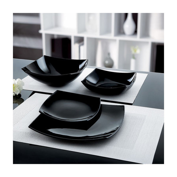 Deep plate Quadrato 20 x 20 cm black LUMINARC