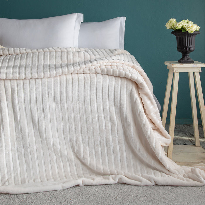 AP BLANKET SINGLE GENTLE ECRU