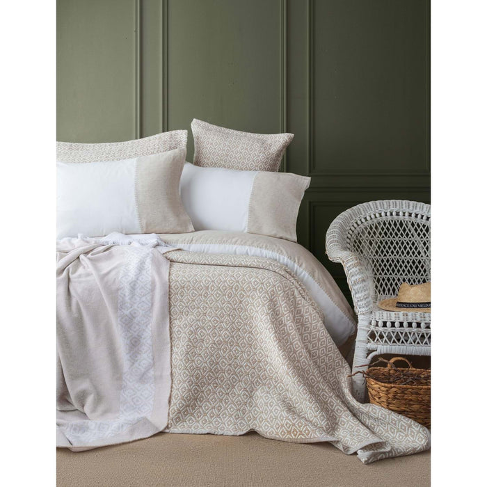 Double Duvet Cover Set + Bed Spread + Blanket AP OMARI BEJ - Made in Turkey