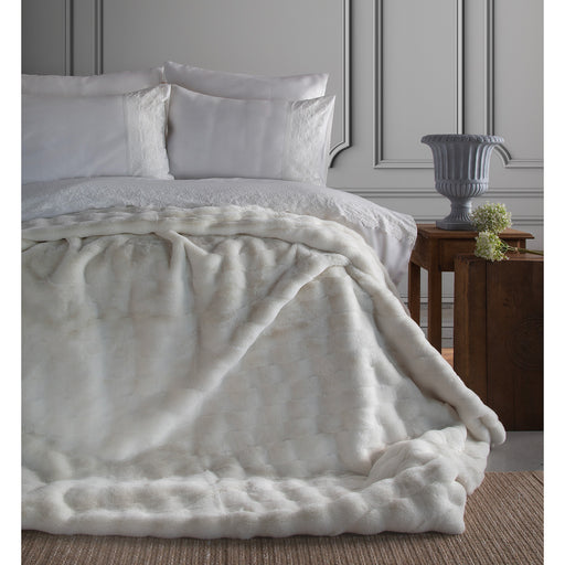 AP  NOLAN BEYAZ  Double Duvet Cover with Blanket Set
