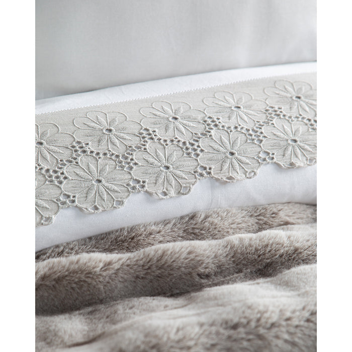 AP NOLAN GRI Double Duvet Cover with Blanket Set