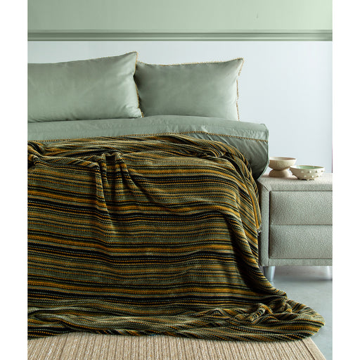 AP LIZBON OLIVEDouble Duvet Cover with Bed Spread Set
