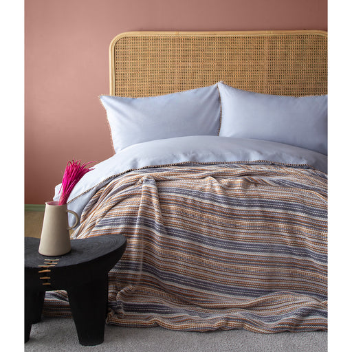 AP LIZBON GRIDouble Duvet Cover with Bed Spread Set