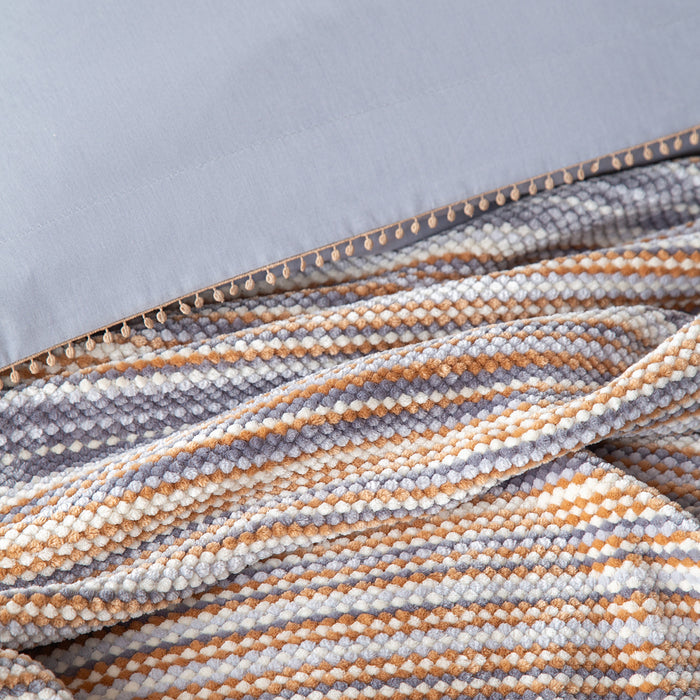 AP LIZBON GRIDouble Duvet Cover with Bed Spread Set