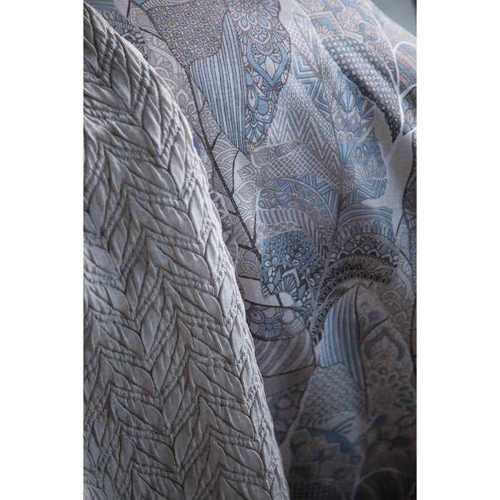 AP NERIS BEIGEDouble Duvet Cover with Bed Spread & Blanket Set