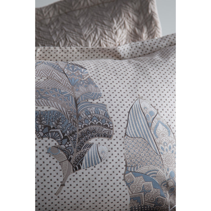 AP NERIS BEIGEDouble Duvet Cover with Bed Spread & Blanket Set