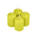 SET OF 4 PILLAR CANDLES D4*H6CM FRAGRANCE APPLE