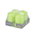 SET OF 4 PILLAR CANDLES D4*H6CM FRAGRANCE APPLE