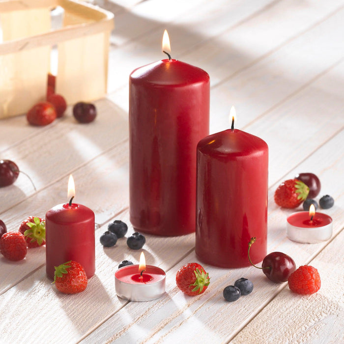 PILLAR CANDLE 7*H15CM FRAGRANCE RED FRUITS