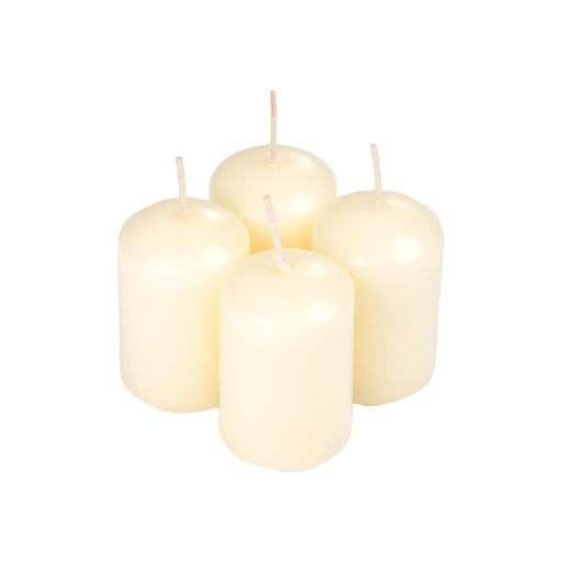 SET OF 4 PILLAR CANDLES D4*H6CM FRAGRANCE VANILLA