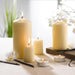 SET OF 4 PILLAR CANDLES D4*H6CM FRAGRANCE VANILLA