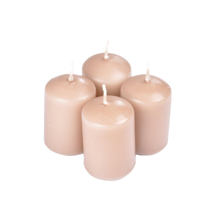 SET OF 4 PILLAR CANDLES O4*H6CM ESSENTIEL FRAGRANCE OPIUM