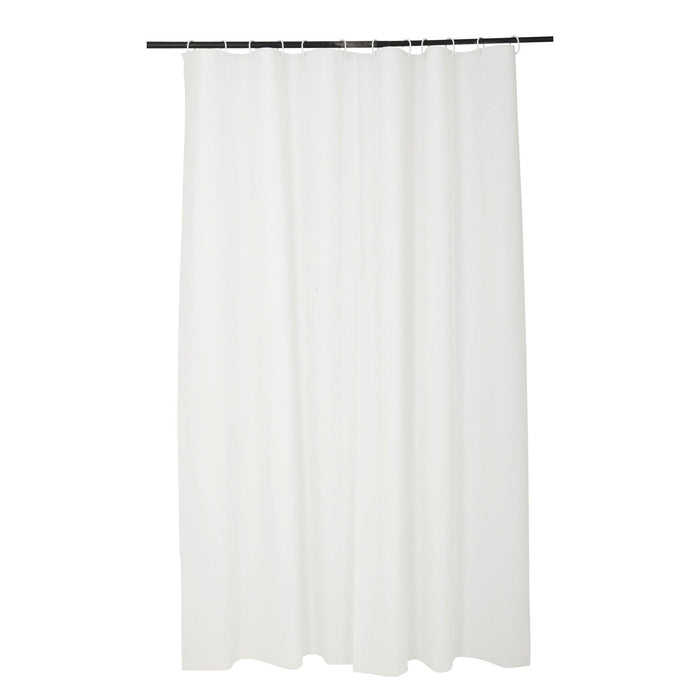 SHOWER CURTAIN 180 x 200 CM SOLID PEVA VITAMINE SDB WHITE