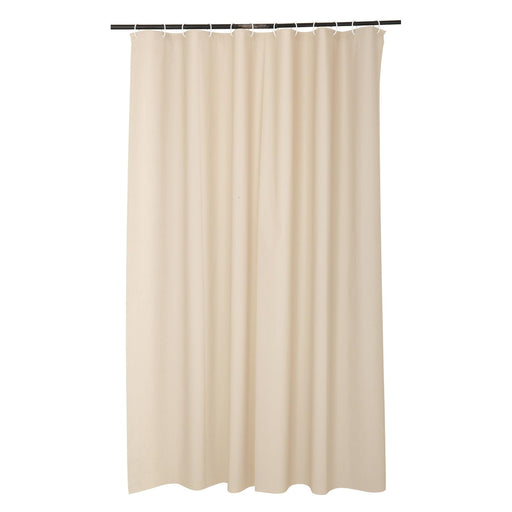 SHOWER CURTAIN 180 x 200 CM SOLID PEVA VITAMINE SDB TAUPE