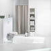 SHOWER CURTAIN 180 x 200 CM SOLID PEVA VITAMINE SDB TAUPE