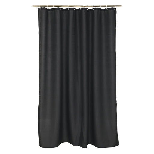 POLYESTER SHOWER CURTAIN 180*200CM VITAMINE BLACK