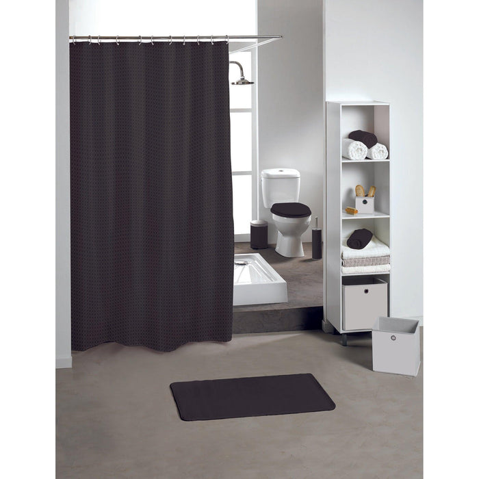 POLYESTER SHOWER CURTAIN 180*200CM VITAMINE BLACK