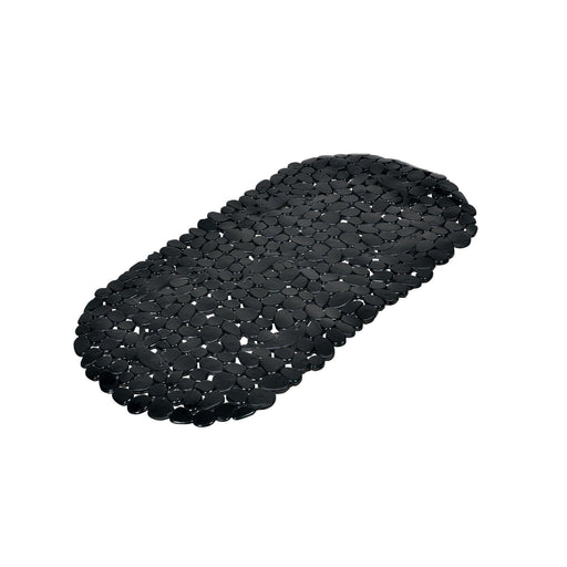 NON-SLIP BATH MAT 36 x 69 CM NON PRINTED PVC VITAMINE SDB BLACK