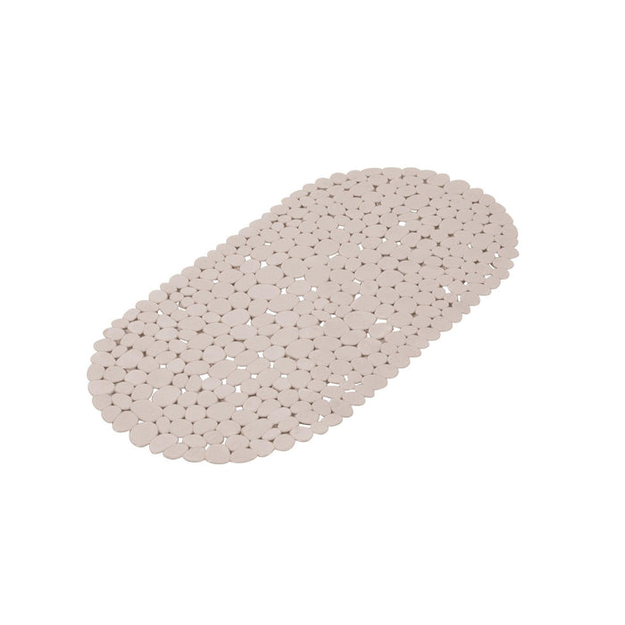 NON-SLIP BATH MAT 36 x 69 CM NON PRINTED PVC VITAMINE SDB TAUPE